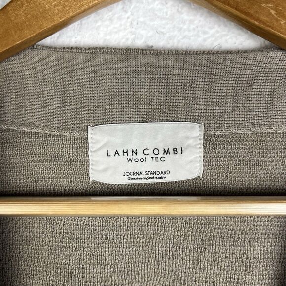 Journal Standard Womens Lahn Combi Wool Tec Open Front Cardigan Sweater Sz M - Picture 4 of 5